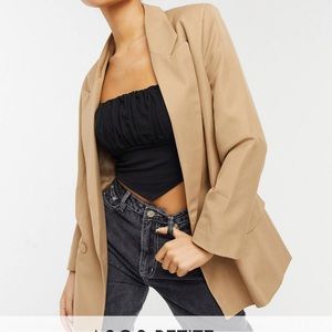 ASOS Design petite perfect blazer in camel